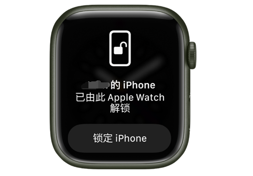 房县苹果手机维修分享用 AppleWatch 解锁配备面容 ID 的 iPhone方法 