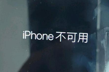 房县苹果服务网点分享锁屏界面显示“iPhone 不可用”如何解决 