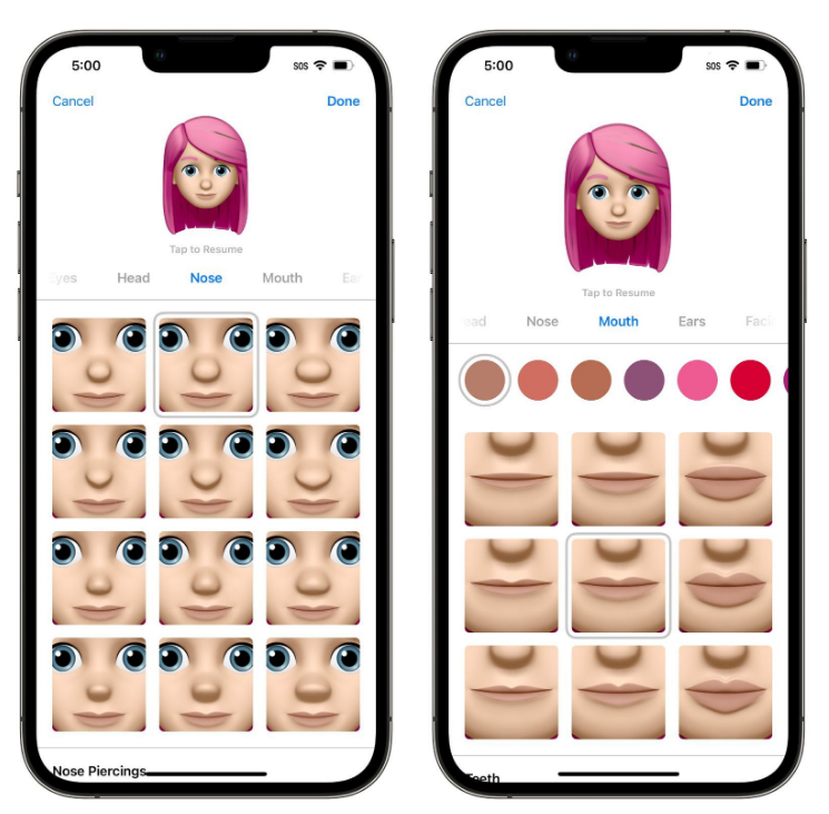 房县苹果手机维修分享​iOS 16中的拟我表情有了哪些变化和升级 